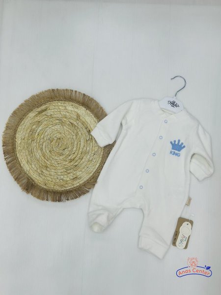 ابيض تاج ازرق