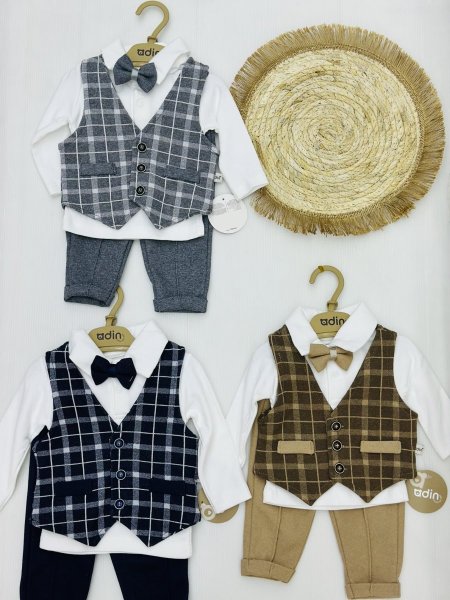 طقم بيبي 3 قطع قطن