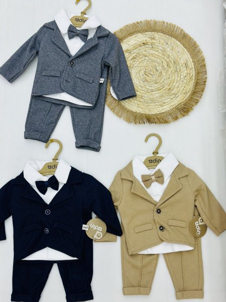 طقم ولادي 4 قطع قطن