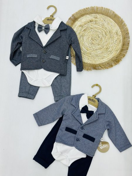 طقم ولادي 3 قطع قطن