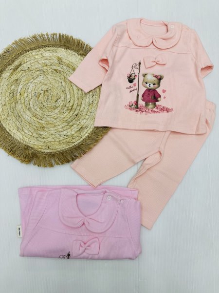 بجامة بيبي بناتي قطن