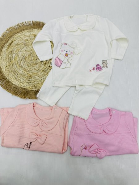 بجامه بيبي بناتي قطن