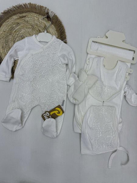 طقم مشفى بناتي 7 قطع قطن