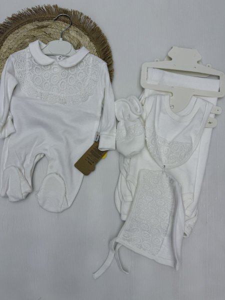 طقم مشفى بناتي 7 قطع قطن