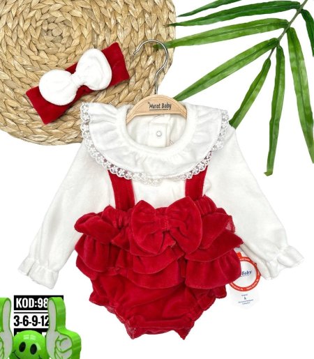 فستان بناتي مخمل