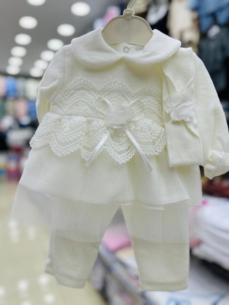 طقم بيبي بناتي مخمل