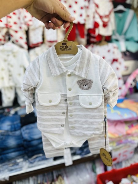 طقم بيبي ولادي 3 قطع