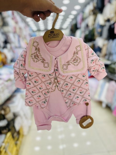 طقم بيبي بناتي 3 قطع