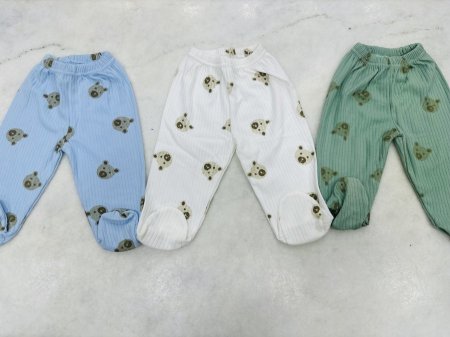 بنطلون مع اجر قطن ملون