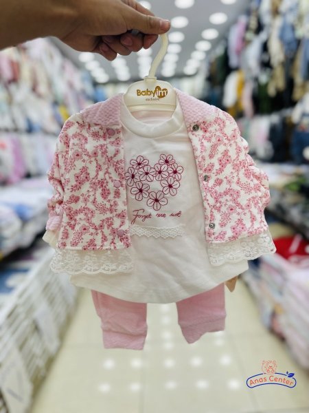 طقم بناتي 3 قطع ( مخمل )