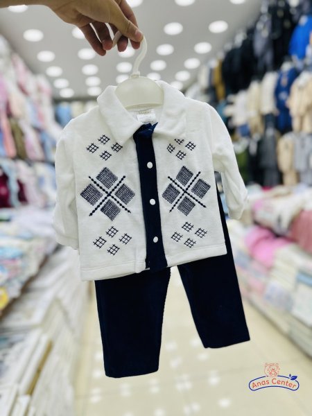 طقم ولادي مخمل