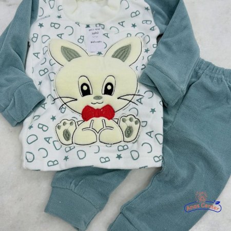 بجامة بيبي مخمل كامل