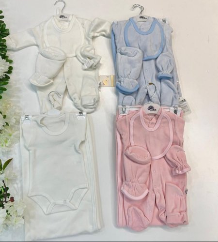 طقم مشفى مخمل ساده