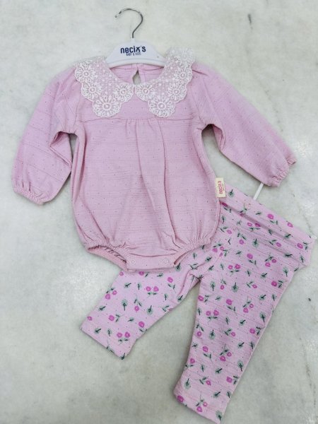 طقم بناتي قطن