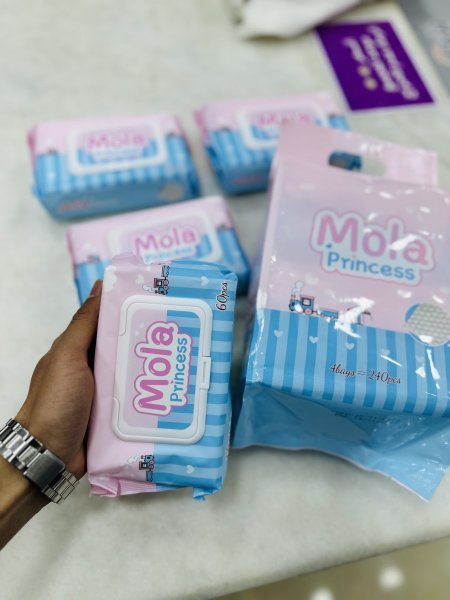 محارم مبلولة  بدون كحول للبيبي