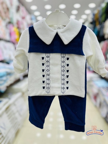 طقم بيبي ولادي مخمل