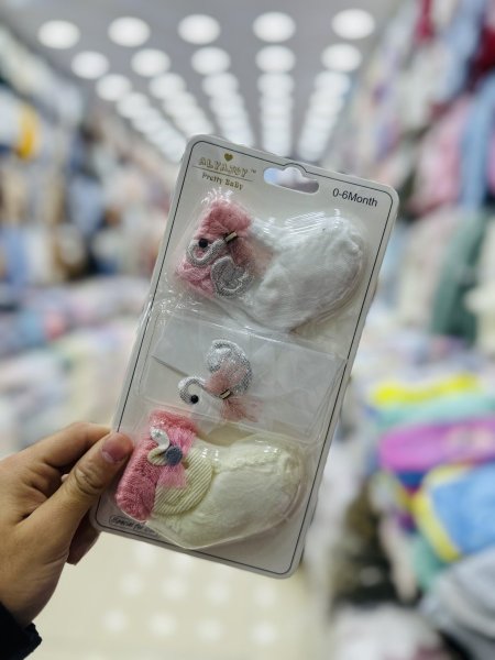 بكج جرابات بناتي مع بندانة