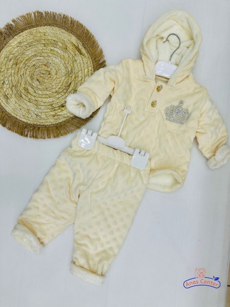 طقم مخمل حبة حمص مبطن