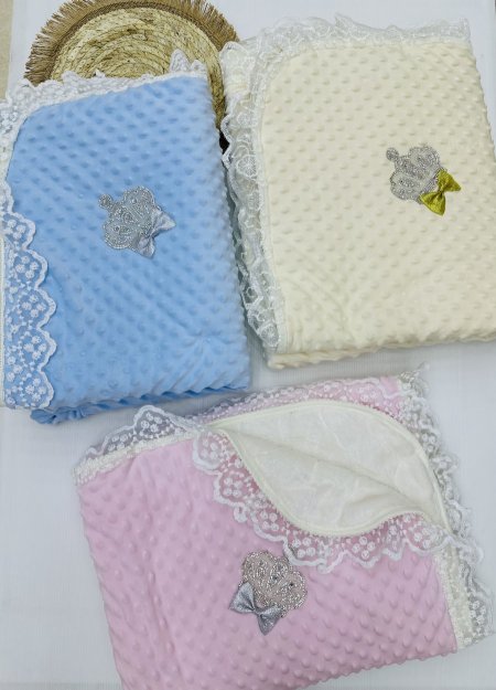 حرام بيبي مخمل حبة حمص مع دنتيل