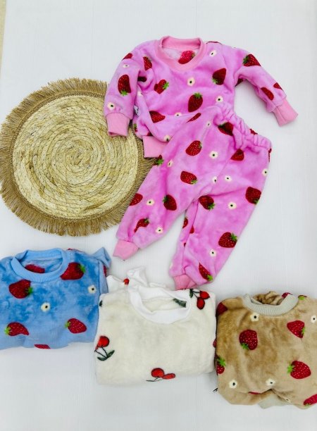 بجامة بيبي شتوي 0-3 شهور